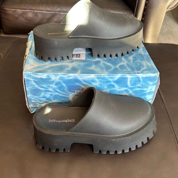 Jeffrey Campbell Woman Black Mule Clogs - Picture 8 of 10